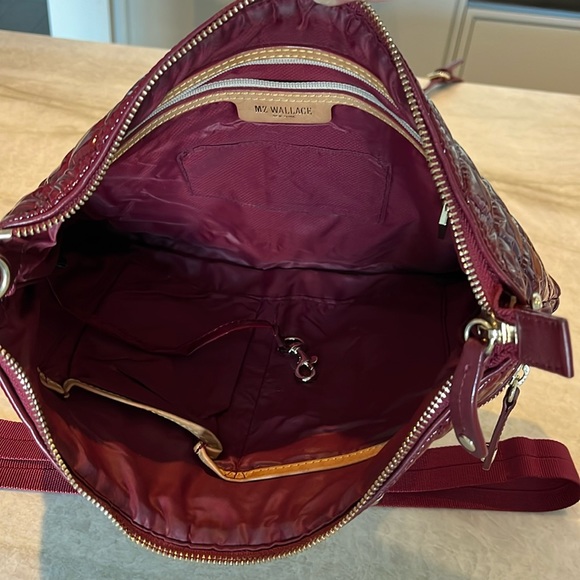 MZ Wallace Crosby Crossbody Bag in Burgundy with all 3 original straps ❤️ - Picture 7 of 11